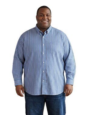 CLAIBORNE Men's Button-Up Shirt. Plus Size 4XL